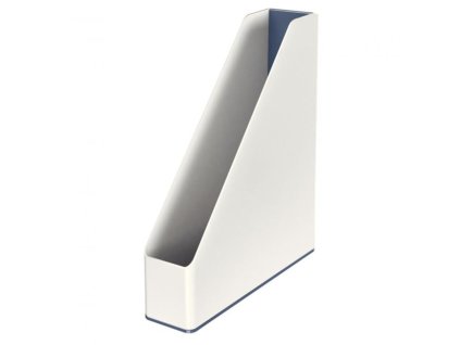 Stojan na časopisy Leitz WOW biely/sivý