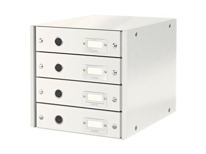 Zásuvkový box Leitz Click & Store 4 zásuvky biely
