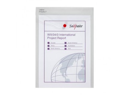 Plastový obal A4 s cvočkom priehľadný na výšku