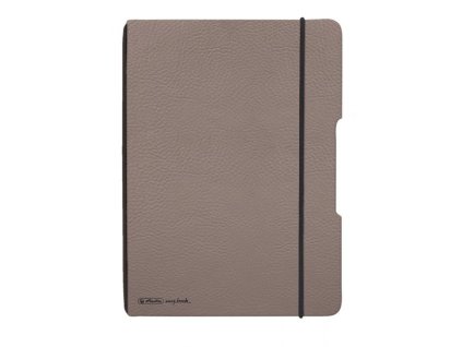 Zošit Herlitz my.book Flex A5 40 listov štvorčekový sivohnedá koženka