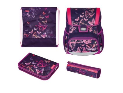 Školská taška Herlitz Loop Motýle sada