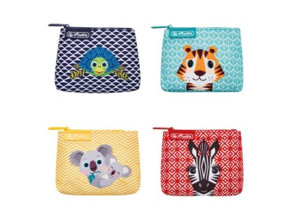 Peňaženka Herlitz Cute Animals 11,5 x 9 x 2,5 cm mix Zebra, Tiger, Koala, Korytnačka