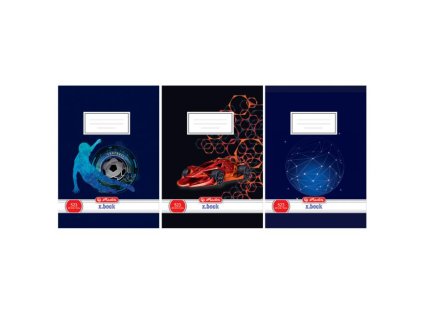 Zošit Herlitz 523 A5 linajkový 70g/m2 mix chlapčenských