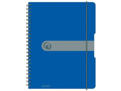 Blok poznámkový štvorčekový Herlitz Easy Orga A4 80 listov modrý