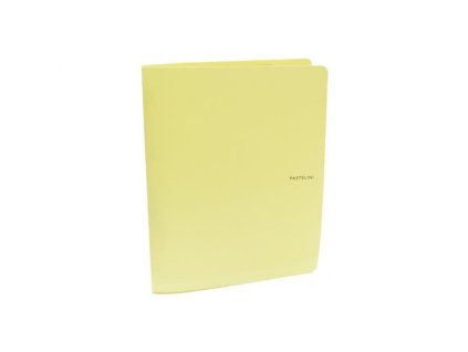 Zakladač 4-krúžkový Karton PP Pastelini PP žltý