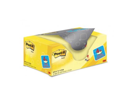 Samolepiaci bloček Post-it 38x51 žlté 20x100l