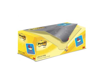 Samolepiaci bloček Post-it 76x76 žlté 20x100l
