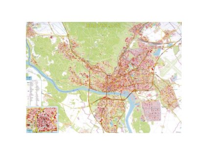 Mapa Bratislava s registrom 1:15.000