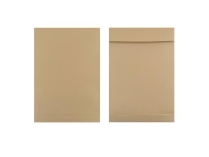 Taška B4 s X dnom a odtrhávacou páskou 250 x 354 mm hnedá 130g