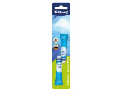 Temperová farba beloba Pelikan 7,5ml 2 ks v blistri