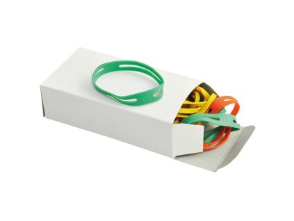 Gumičky balíkové Q-CONNECT 100x11 mm mix farieb 100g
