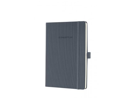 Zápisník CONCEPTUM A5, linajkový tmavo sivý