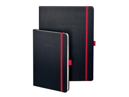 Zápisník CONCEPTUM Red Edition A4, linajkový čierno-červený