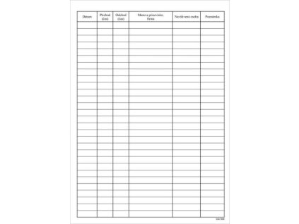 Kniha návštev, A4, 96 listov, tvrdá väzba