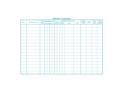 Kniha príchodov a odchodov, A4, 30 listov