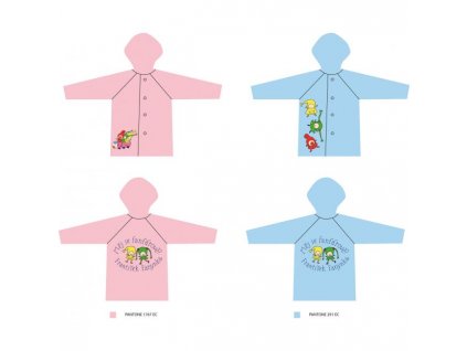 Detský pršiplášť Kúzelná škôlka ružový 5-6 rokov