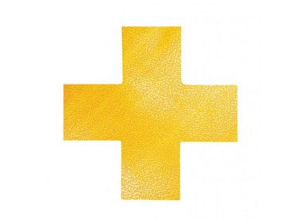 Podlahové značenie KRÍŽ žlté 10ks