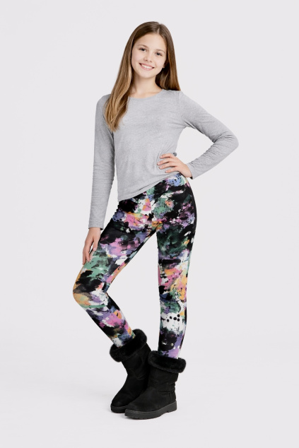 Thermo legíny dětské barevné