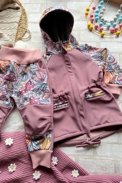 Softshellový kabátek s fleecem ,,Šmoulové,,