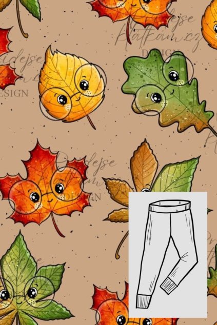 Rostoucí legíny ,,Lupínci,, - užší/širší střih