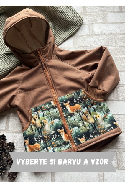 Softshellová bunda s beránkem - Výběr z mnoha barev softshellu a vzorů