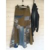 Sukně riflová patchwork modro – khaki a pepito