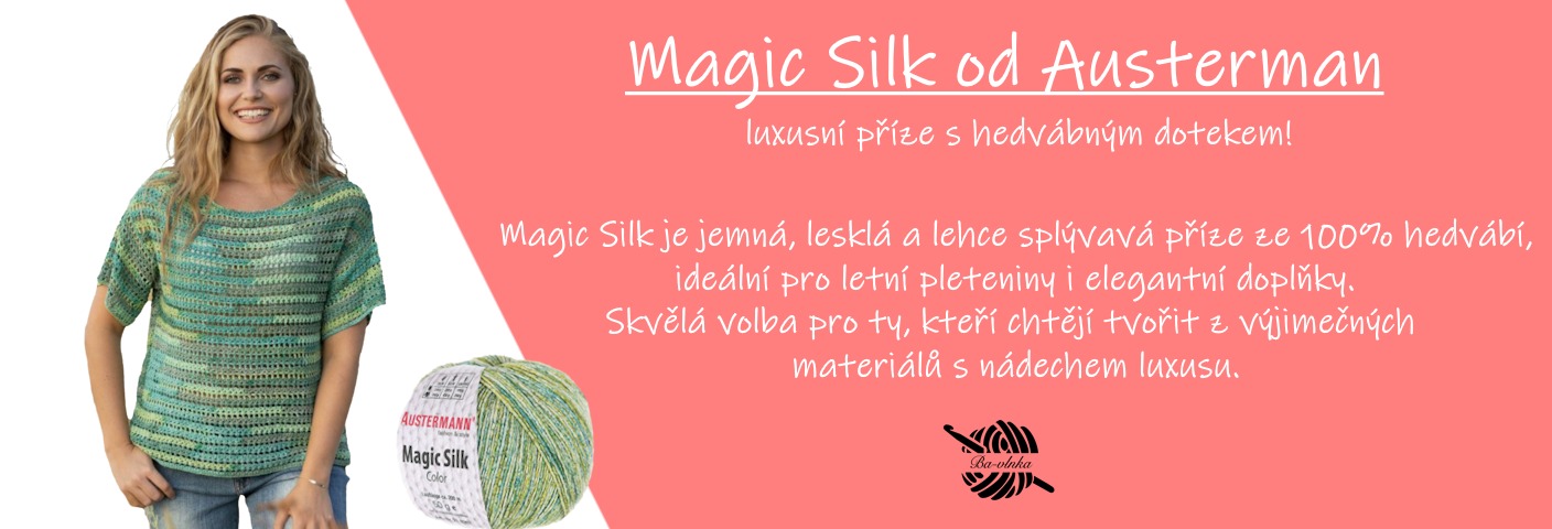 Magic silk color 100% hedvábí