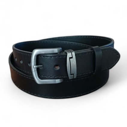 Pánský kožený opasek Penny Belts Ramon černý