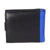 Kožená peněženka pro muže 4U Cavaldi N992L-SPN černá/modrá