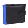 Kožená peněženka pro muže 4U Cavaldi N992L-SPN černá/modrá