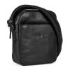 Kožená taška přes rameno Hexagona 129477 černá
