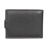 Pánská kožená peněženka D-01L černá