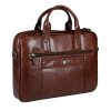 Luxusní kožená pánská taška Hexagona 129478 hnědá