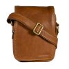 Kožená taška přes rameno SendiDesign M-708 cognac