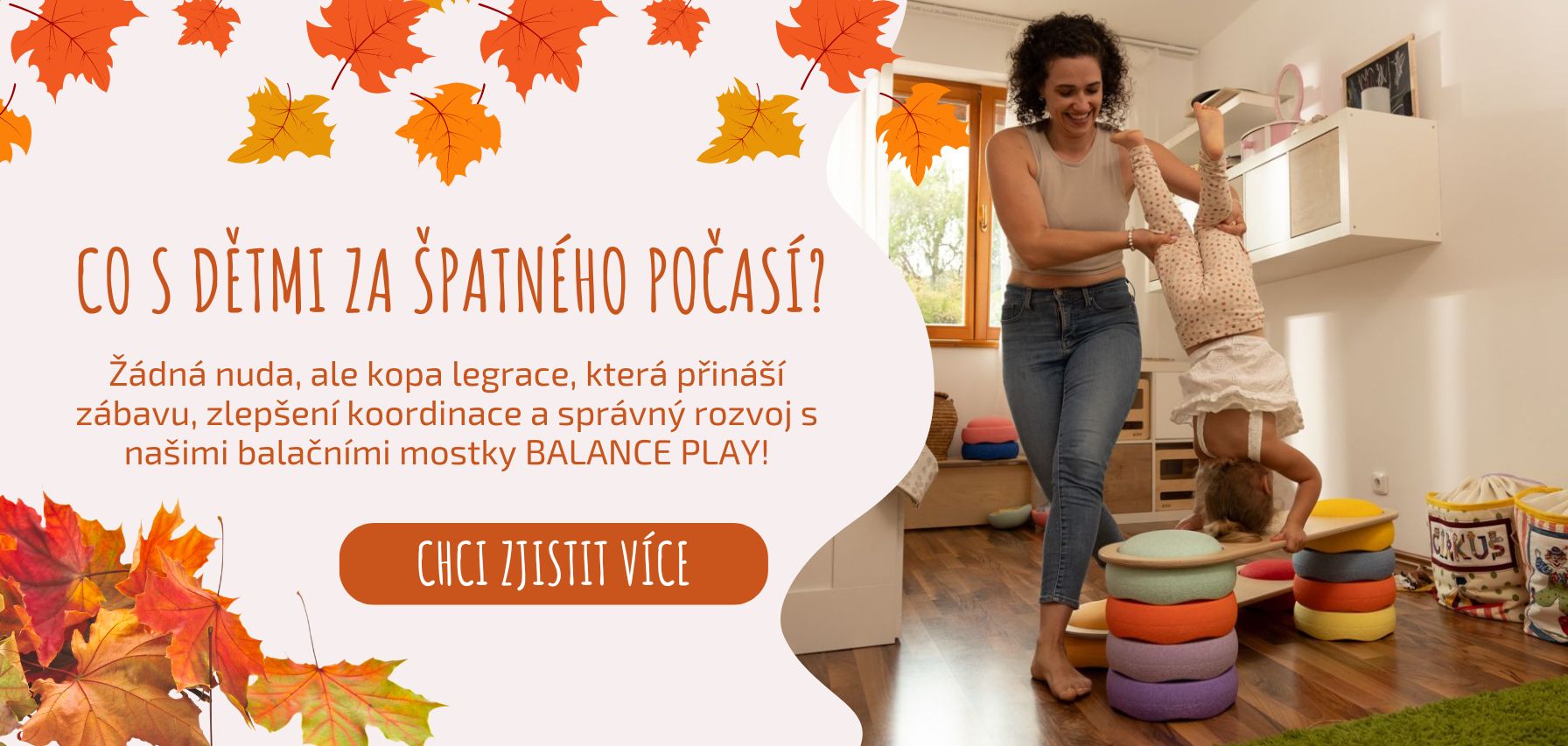 Balanční mostky pro podzimní zábavu