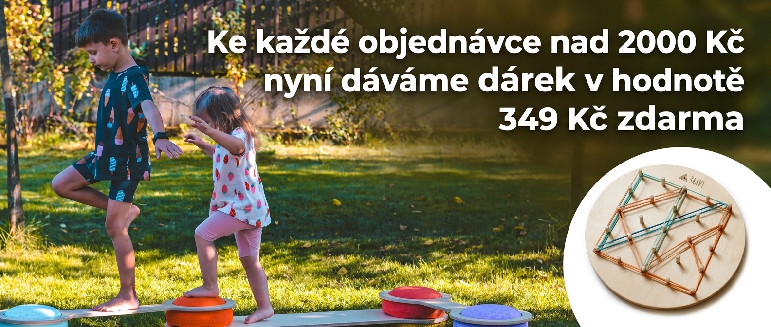 Objednejte nad 2000 kc a ziskejte jako darek Geoboard v hodnotě 349Kč