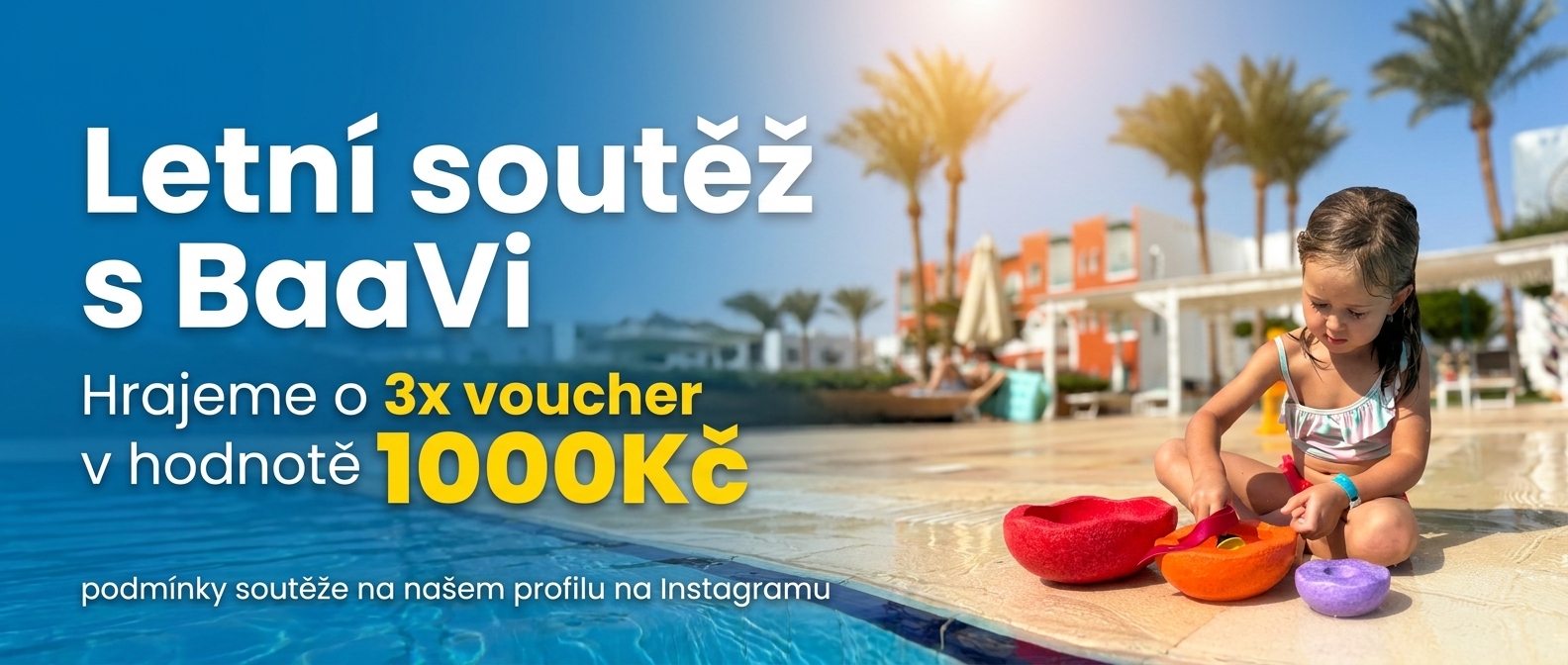 Vyhrajte voucher v hodnotě 1000Kč na nákup BaaVi hraček a potěšte tak své děti i sebe. Platnost voucheru do konce roku, dárky na Vánoce tedy budete mít zajištěné.