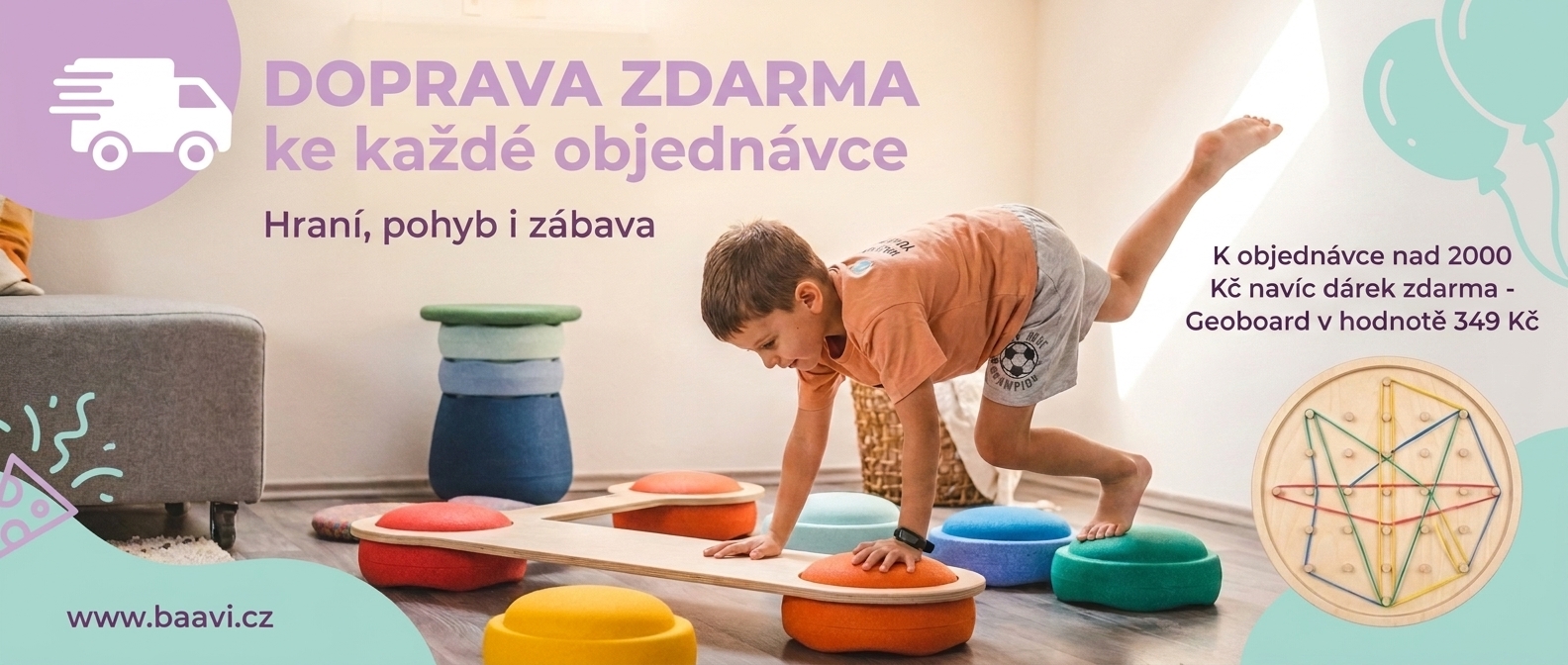 doprava zdarma ke každé objednávce.