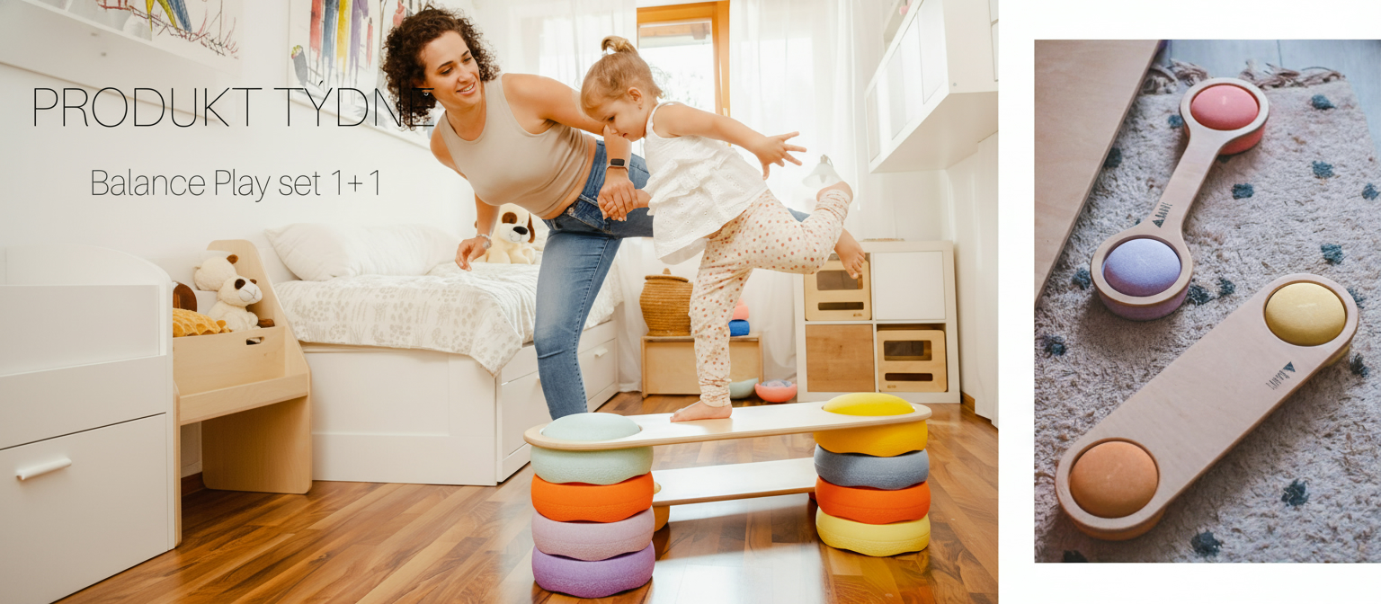 Prosuktem tohoto týdne je set 1+1 balančních mostků Balance Play