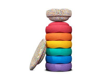 Stapelstein Rainbow Set complete classic 7+1 + Confetti