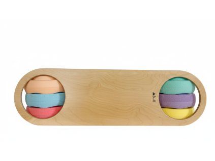 BaaVi birthday set PASTEL (6 pcs Stapelstein + GIFT wide bridge)