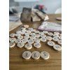 Wooden alphabet not only for trips without cards