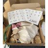 Wooden alphabet not only for trips without cards