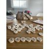Wooden alphabet not only for trips without cards