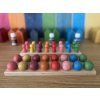 Montessori wooden balls