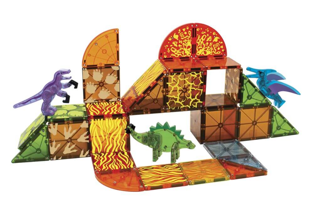 Magna tiles dinosaury