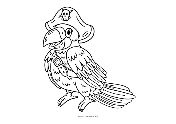 omalovanka-piratsky-papagaj
