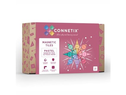 Connetix magnetická stavebnica geometrické tvary pastel balenie