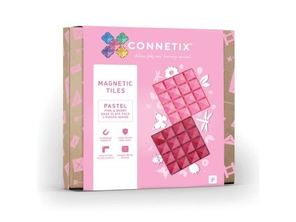 Connetix základné dosky ružové