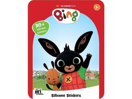 Hra so silikónovými samolepkami Bing